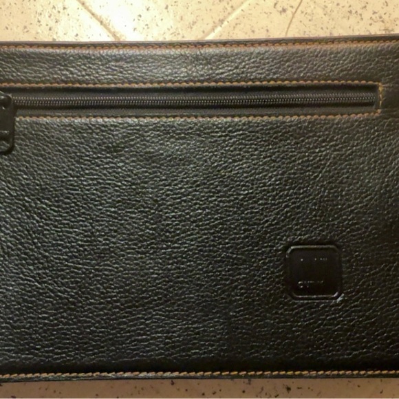 Dunhill Leather Black Men's Pouch